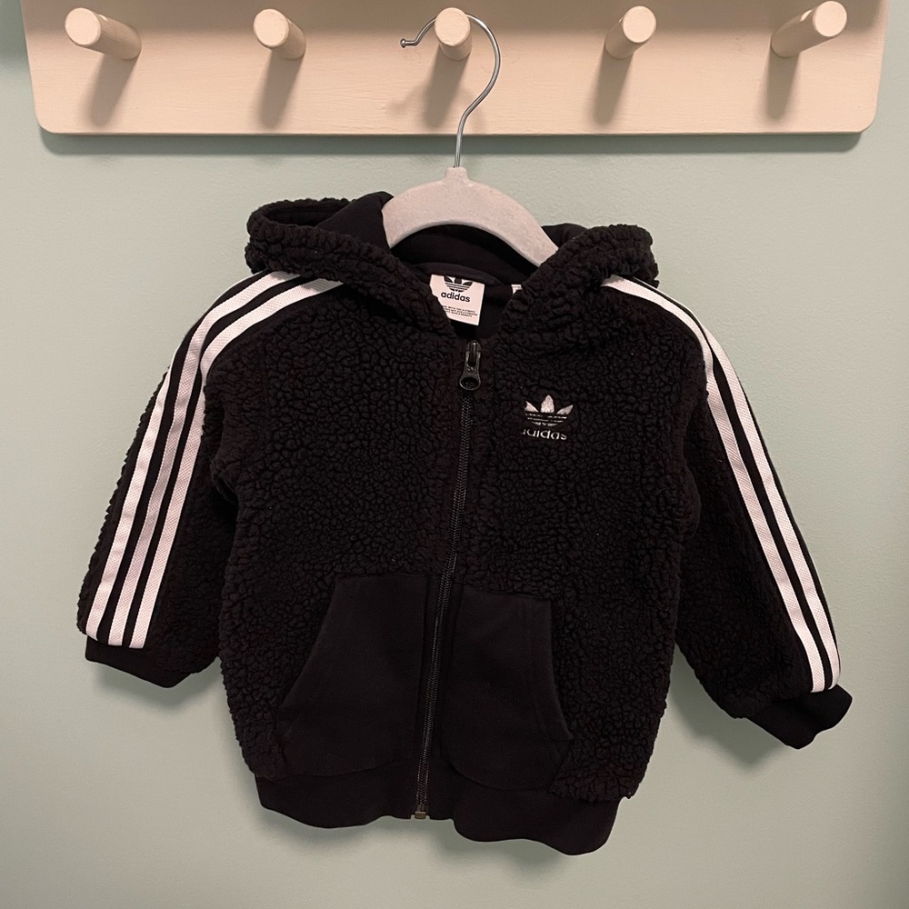 Adidas Fleece Zip Up Sweater